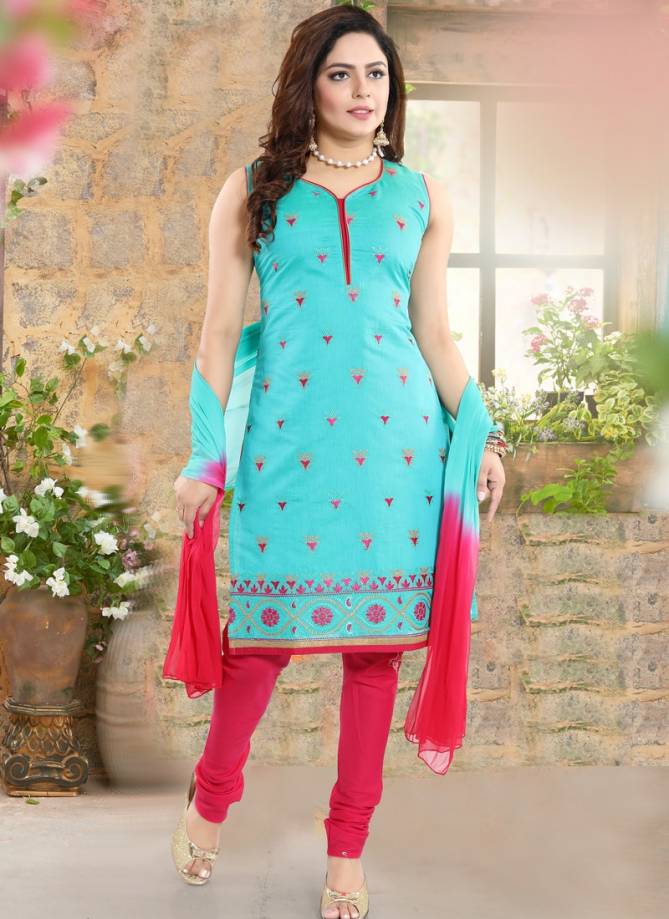 N F CHURIDAR 07 Latest Fancy Designer Festive Wear Chanderi Silk Resam Embroidery Work Heavy Salwar Suit Collection